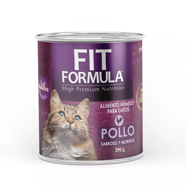 ALIMENTO HUMEDO PARA GATO, SABOR POLLO, 290 G.